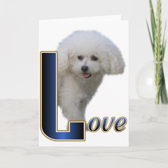 Tarjeta Regalos de Bichon Frise (Anverso)