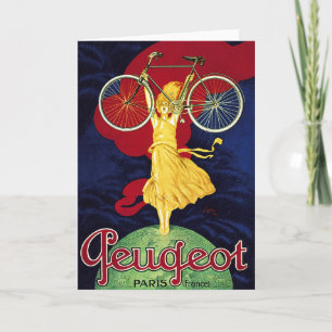 Tarjeta Regalos de bicicletas de época - Peugeot en bicicl