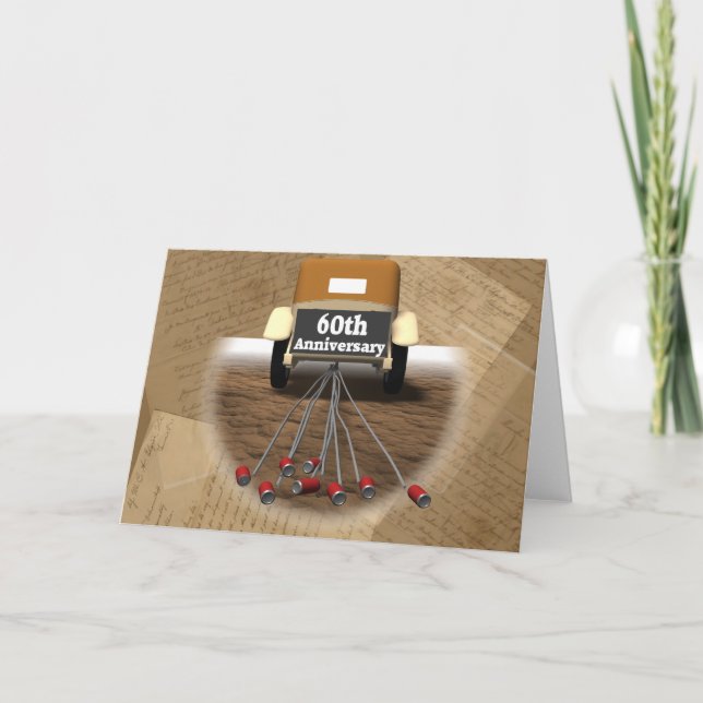 Tarjeta Regalos de Bodas de 60 Años de Casados (Anverso)