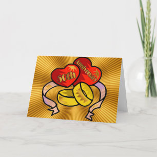 Tarjeta Regalos de Bodas de Oro 50 Aniversario