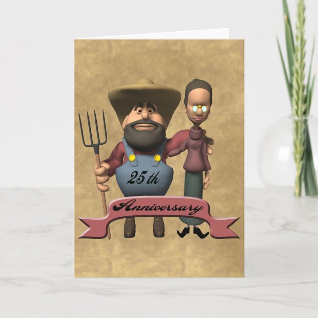 Tarjeta Regalos de Bodas de Plata 25 Años (Anverso)