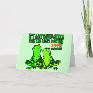 Tarjeta Regalos de Bodas de Plata 25 Años