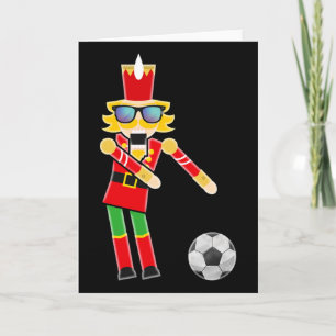 Tarjeta Regalos de cascanueces de fútbol de Navidad Flossi