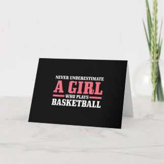Tarjeta Regalos de chica de baloncesto chicos