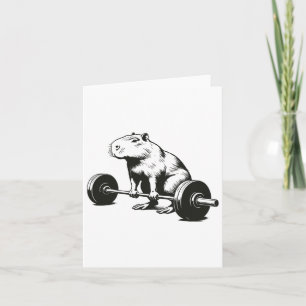Tarjeta Regalos De Construcción De Cuerpos Capibara Halter