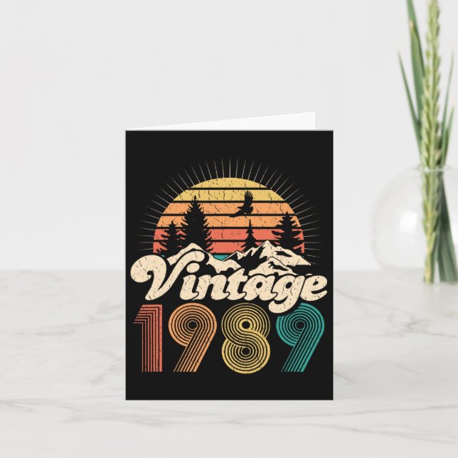 Tarjeta Regalos de cumpleaños 30 - Viñetas de 1989 (Anverso)