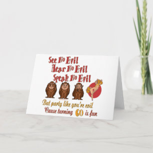 Tarjeta Regalos de cumpleaños 60 divertidos