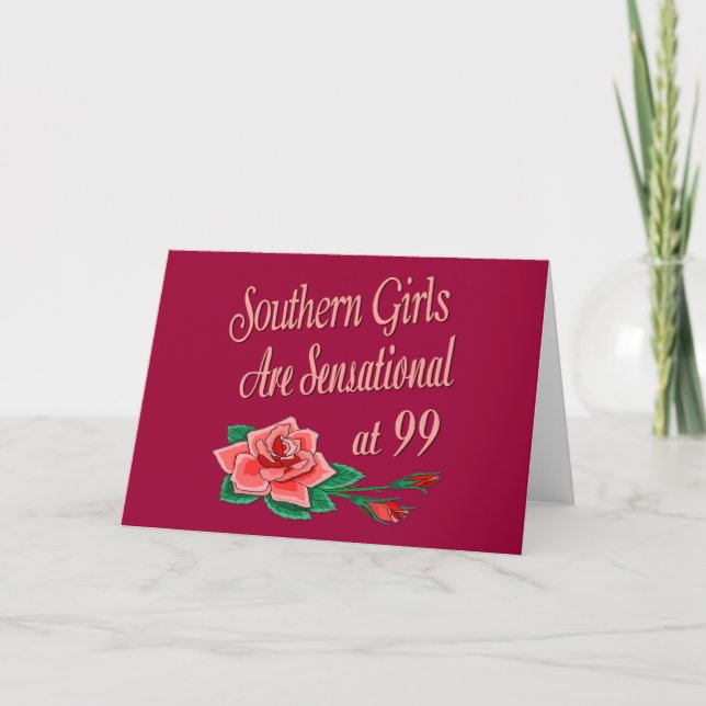 Tarjeta Regalos de cumpleaños para Chicas del sur (Anverso)