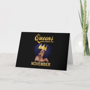 Tarjeta Regalos de Cumpleaños Reinas Nacen En Noviembre