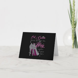 Tarjeta Regalos de cumpleaños Una Reina Nació En Mayo