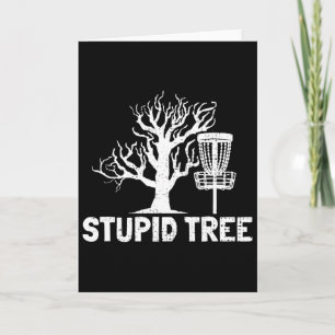 Tarjeta Regalos de diccionario de árbol estúpido de disco 