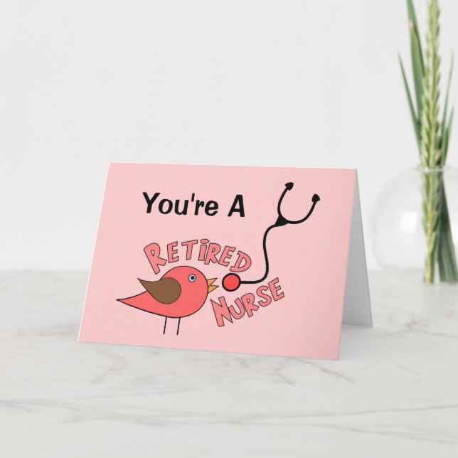 Tarjeta Regalos de enfermería jubilados (Anverso)