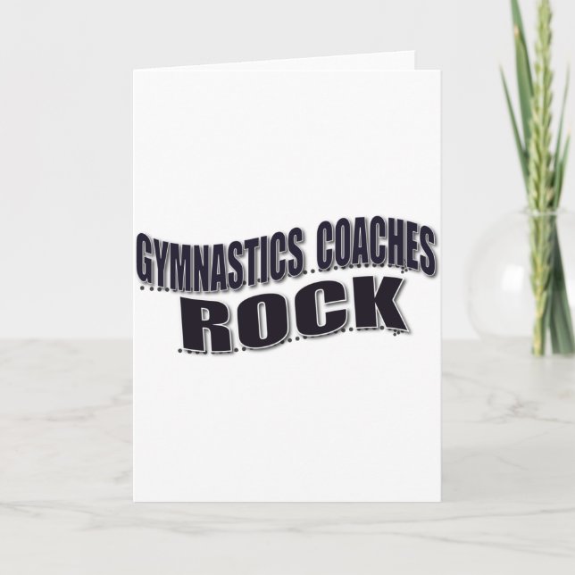 Tarjeta Regalos de entrenadores de gimnasia masculina (Anverso)
