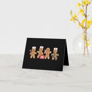 Tarjeta Regalos de equipo de enfermeras de pan de jengibre