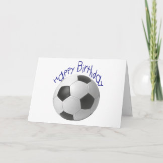 Tarjeta Regalos de fútbol de cumpleaños felices