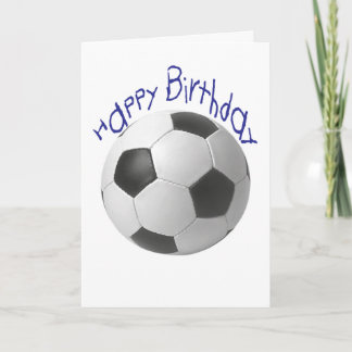 Tarjeta Regalos de fútbol de cumpleaños felices