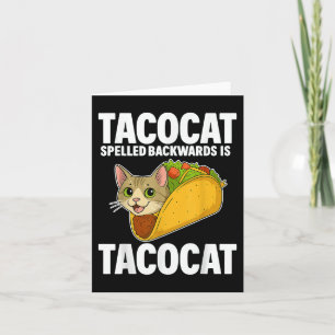 Tarjeta Regalos de gato divertidos en el Tacocat con el re