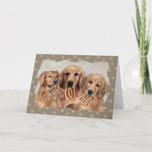 Tarjeta Regalos de Golden Retriever MOM