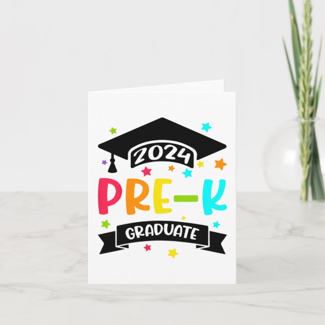 Tarjeta Regalos de graduación de preescolar 2024 (Anverso)