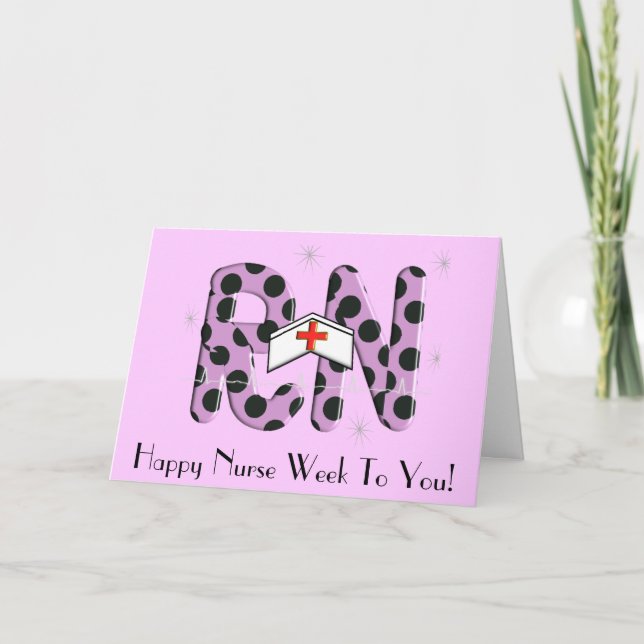 Tarjeta Regalos de Happy Nurs Week (Anverso)