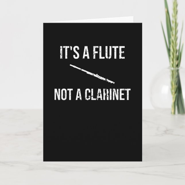 Tarjeta Regalos de jugador de flauta | Flute Marching Band (Anverso)