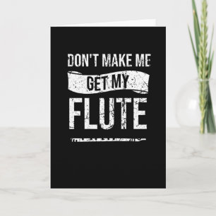Tarjeta Regalos de jugador de flauta   Flute Marching Band