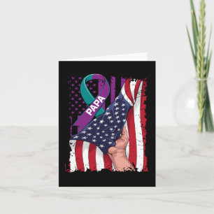 Tarjeta Regalos de la bandera americana de concienciación
