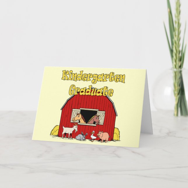 Tarjeta Regalos de la graduación de la guardería (Anverso)