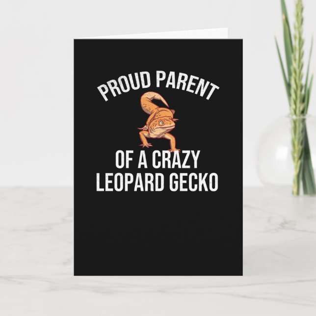 Tarjeta Regalos de leopardo | Lizard Leopard Gecko Lover (Anverso)