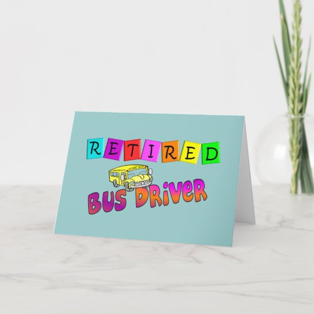 Tarjeta Regalos de los conductores de bus retirados (Anverso)