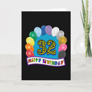 Tarjeta Regalos de los globos de cumpleaños 32