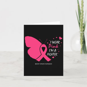 Tarjeta Regalos de mariposa que uso cáncer de mama para co