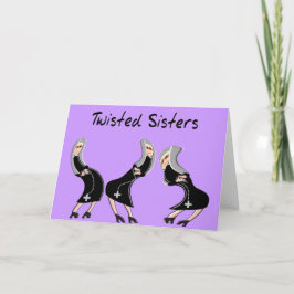Tarjeta Regalos de Monja Católica Diseño "Twisted Sisters"