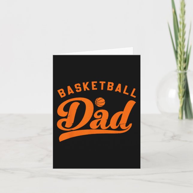 Tarjeta Regalos de papá de baloncesto Papá baloncesto Día  (Anverso)