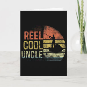 Tarjeta Regalos de pesca del tío genial Reel Tío cumpleaño
