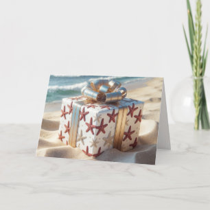 Tarjeta Regalos De Playa Para navidades Con Starfish