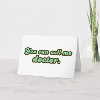 Tarjeta Regalos de posgrado para doctorado y educación med