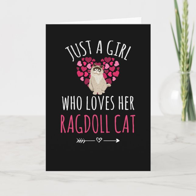 Tarjeta Regalos De Ragdoll Para Mujeres | Ragdoll Cat Love (Anverso)