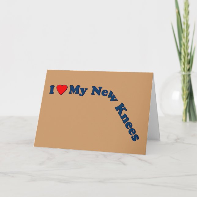 Tarjeta Regalos de reemplazo de rodilla doble | Mejorarse (Anverso)
