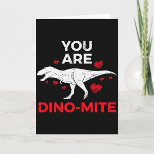 Tarjeta Regalos de San Valentín de dinosaurio T Rex para n