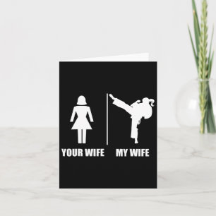 Tarjeta Regalos de San Valentín de Karate para maridos Tu
