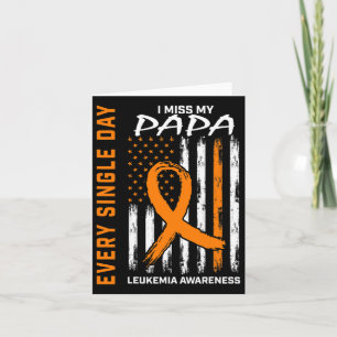 Tarjeta Regalos de simpatía pérdida de papá naranja Concie