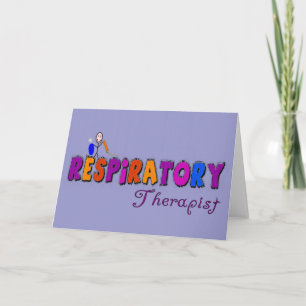 Tarjeta Regalos de Stickman del terapeuta respiratorio