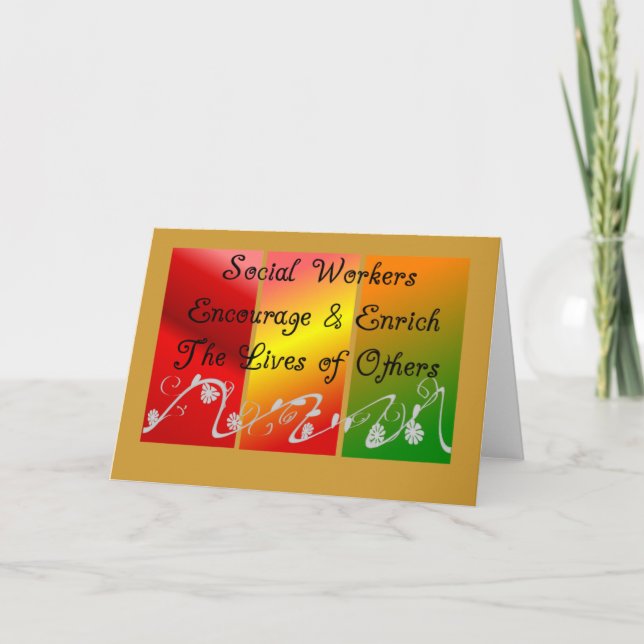 Tarjeta Regalos de trabajadores sociales (Anverso)