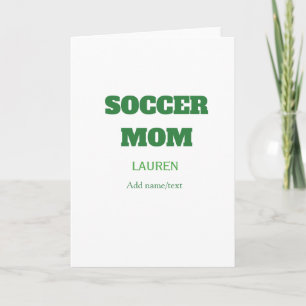 TARJETA REGALOS DEL DÍA DE LA MADRE DE FÚTBOL MADRE SENCIL