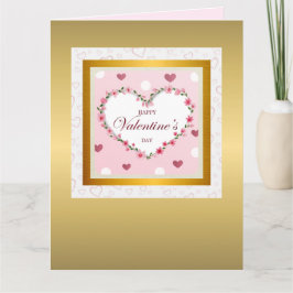 Tarjeta Regalos del Día de San Valentín de Corazones Flora