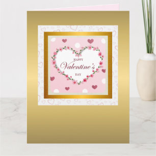 Tarjeta Regalos del Día de San Valentín de Corazones Flora
