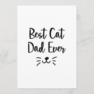 Tarjeta Regalos del Día del Padre Gatos Amor Padre Día del