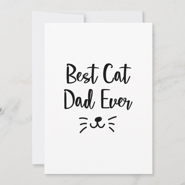 Tarjeta Regalos del Día del Padre Gatos Amor Padre Día del (Anverso)