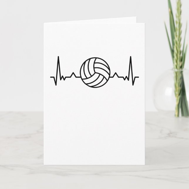 Tarjeta Regalos Deportivos Latido de Voleibol (Anverso)